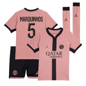 Paris Saint-Germain Marquinhos #5 Dětské Alternativní dres komplet 2024-25 Krátký Rukáv (+ trenýrky)